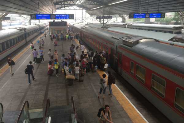 Platforms at Chinese Train Stations
