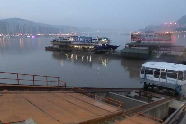 Arriving for our Yangtze River Cruise
