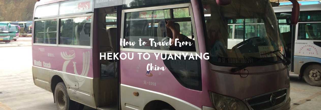 how to go from hekou to yuanyang