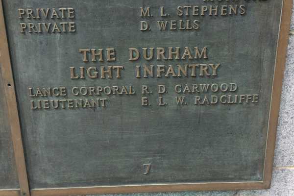 Memorial at Busan for Durham Light Infantry soldiers who died in Korea