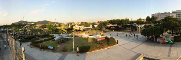 Panoramic view outside at Korea war history museum