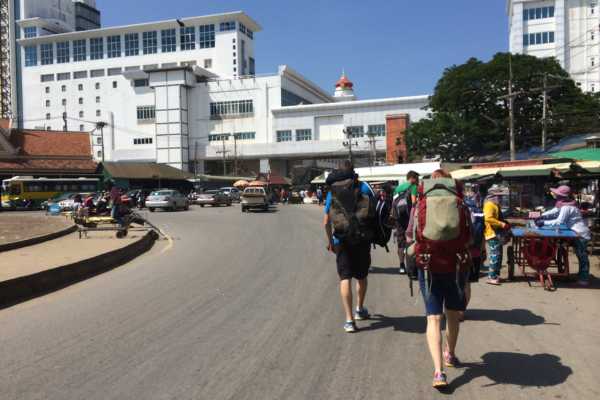 Cambodia to Thailand – on a Bangkok bound bus at the border town