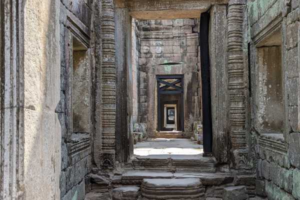 Inside Preah Khan Temple Agnokr Wat