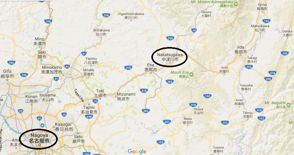 Magome_Tsumago_Nagoya_Area_Map