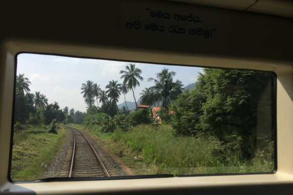 Observation Car View Colombo to Jaffna Train