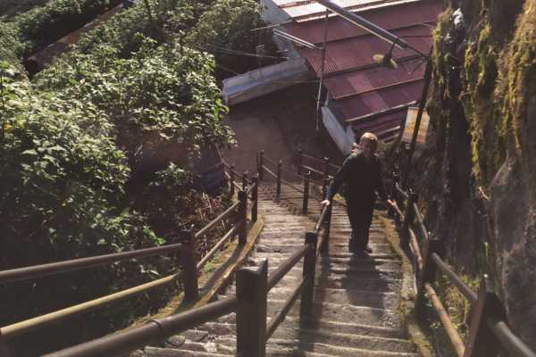 Steps on the Adam's Peak Hike in Sri Lanka