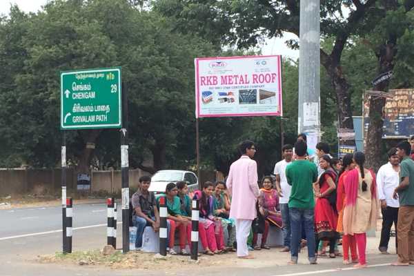 Route is well signed at Tiruvannamalai
