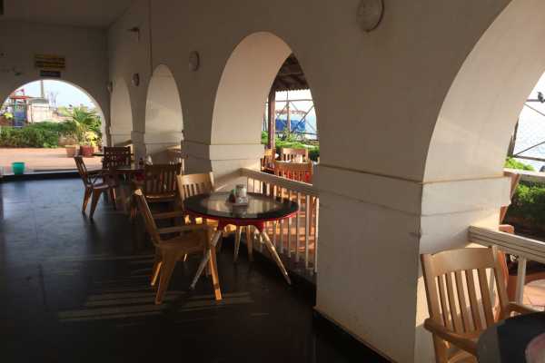 Sunrise at Le Café Pondicherry