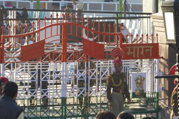 Wagah Border Ceremony India Gate Closes