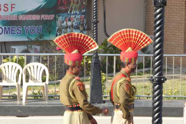 Wagah Border Ceremony Indian Soldiers