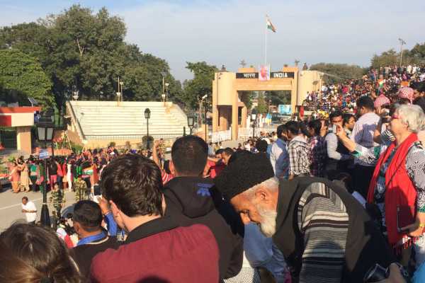 Wagah Border crowds