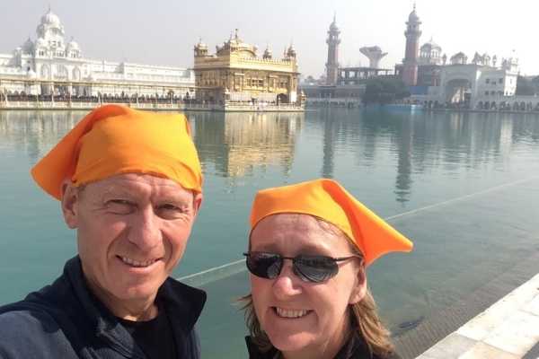 at amritsars golden temple