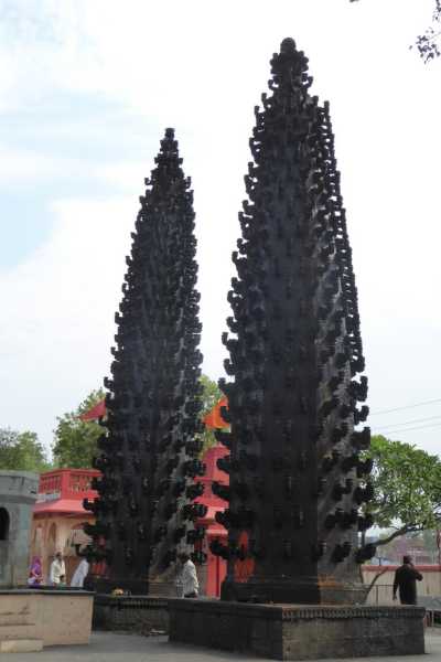 Black Towers at Harsiddhi Temple