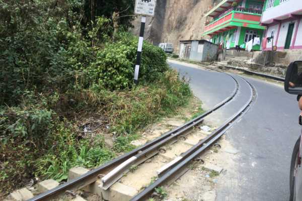 Darjeeling Railway Lines on the road