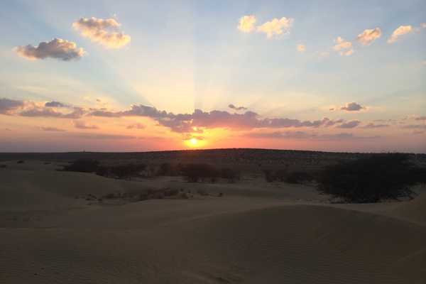 Sunset in the Thar Desert