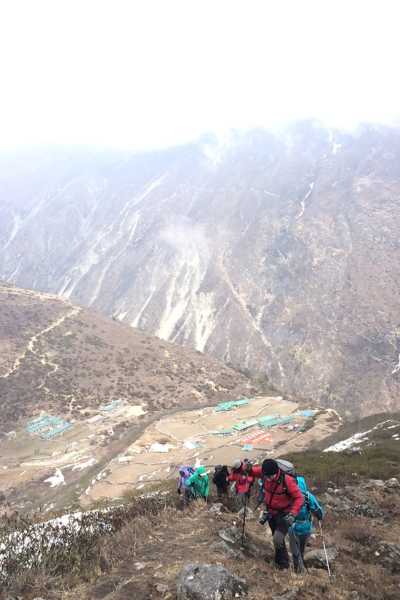 Afternoon altitude hike at Dhole