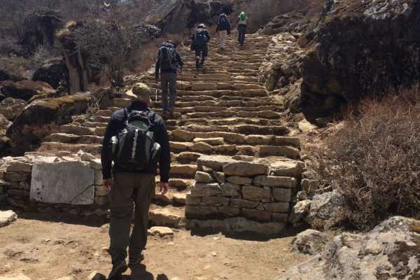Back down to Namche Bazaar