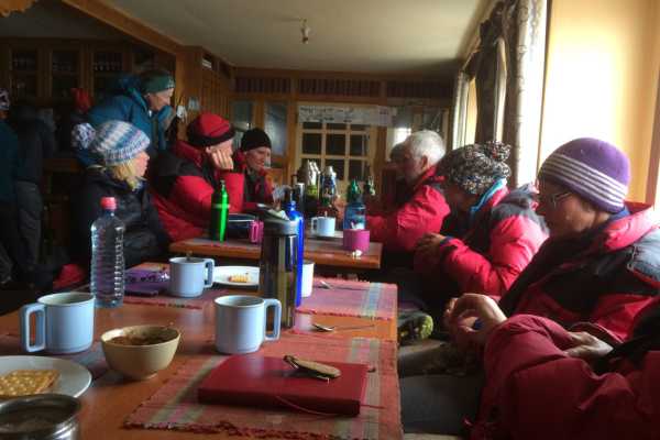 Dining Room at the Eco Lodge Lobuche