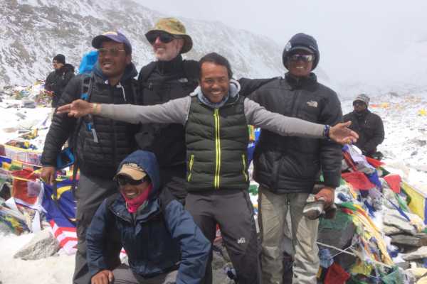 Our sherpa team at Everest Base Camp