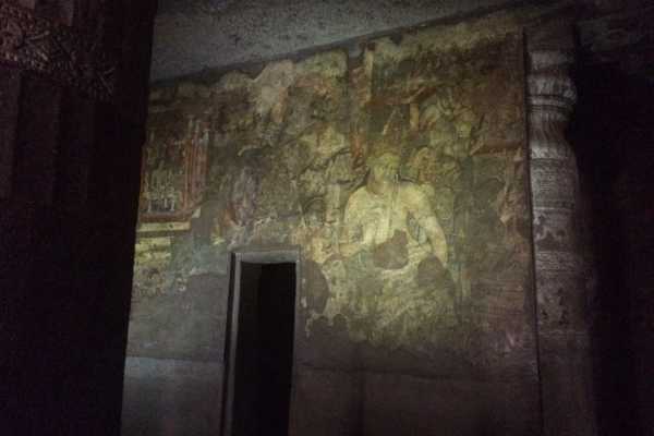 Paintings Inside Ajanta Cave 1