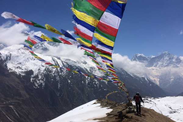Prayer Flags on the Ridge above Machhermo