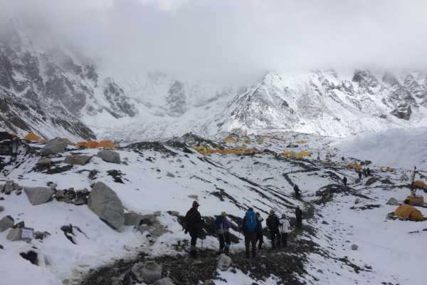 Trekkers Base Camp to Actual Everest Base Camp