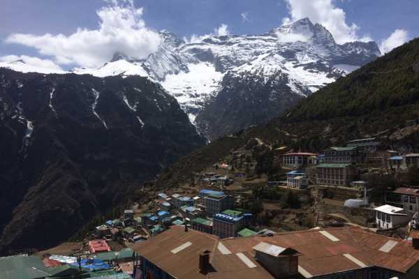 View over Namche Bazaar