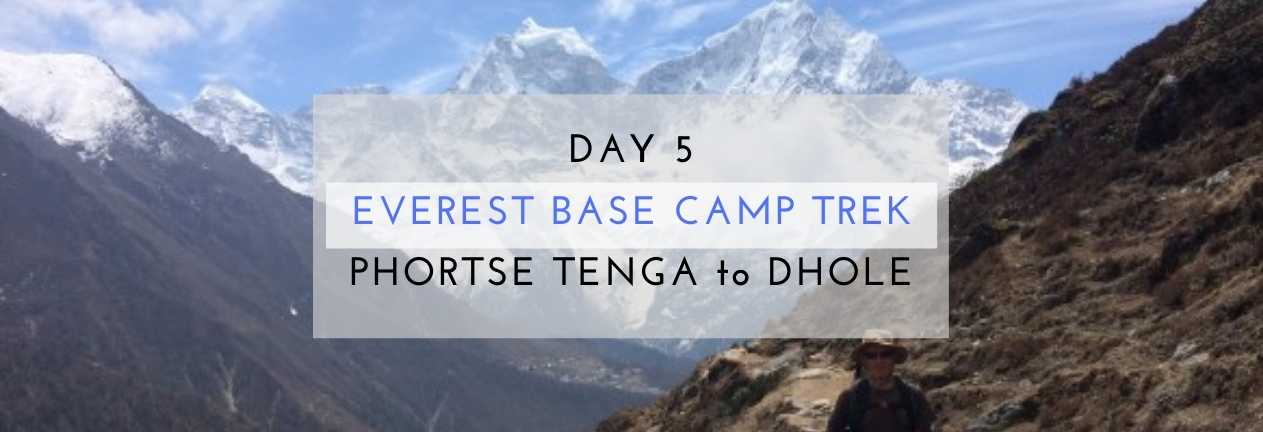 everest base camp phortse tenga to dhole