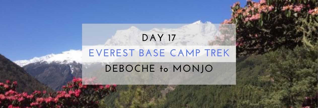 everest base camp trek deboche to monjo