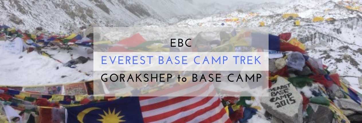 everest base camp trek gorakshep to base camp