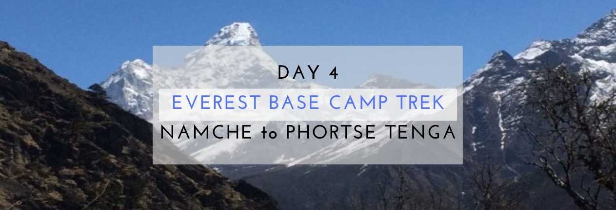 everest base camp trek namche to phortse tenga