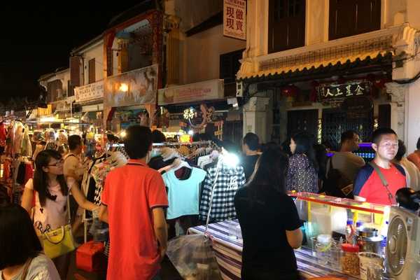 Night time in Jonkers Walk Malacca