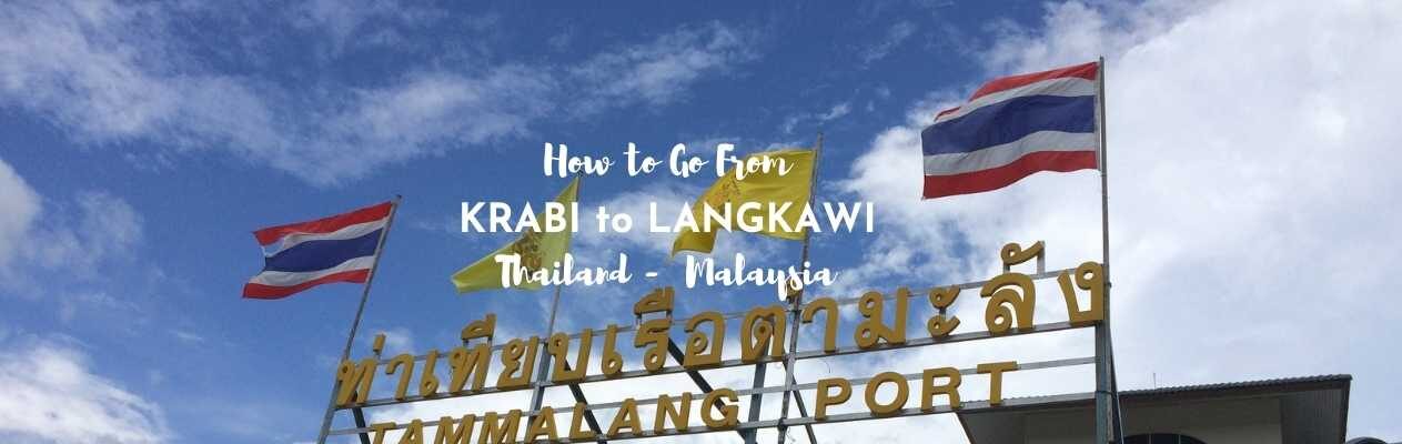 how to go from krabi to langkawi