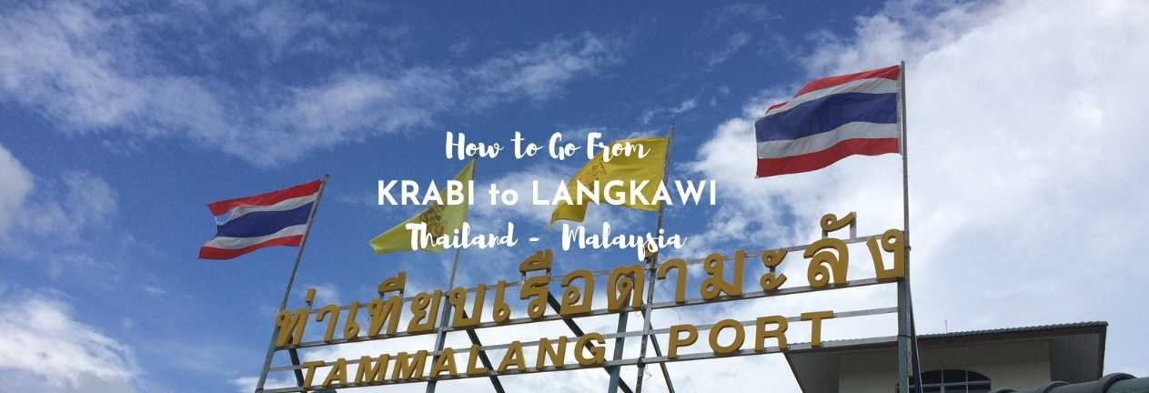 how to go from krabi to langkawi