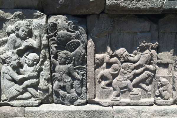 Scenes from Ramayana at Prambanan