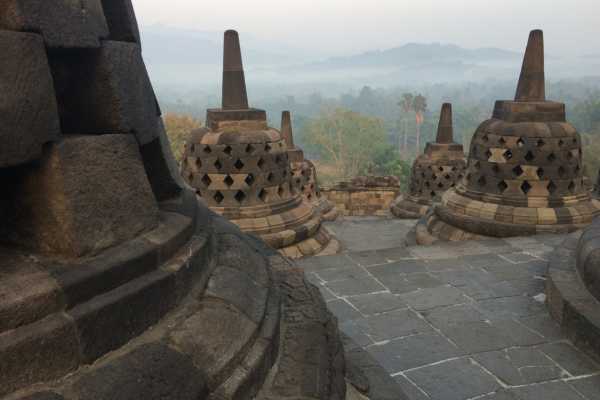 Stupa on upper platform at Borobodur