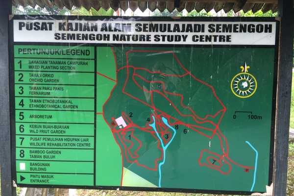 visit Semenggoh map of reserve