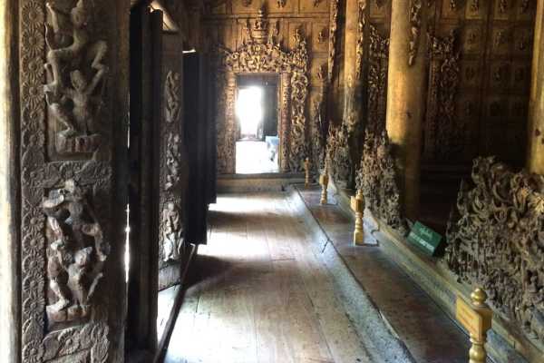 Carvings at Shwenandaw Kyaung