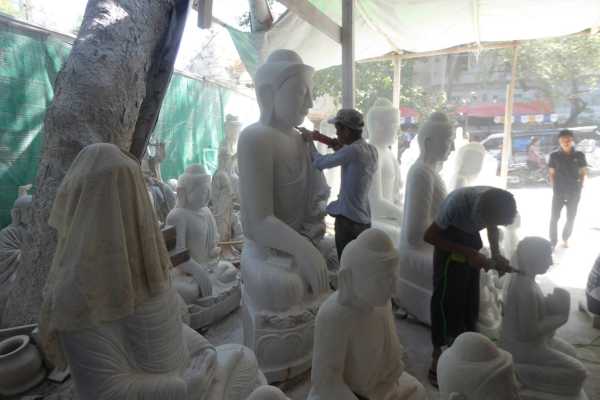 Stone Carving in Mandalay