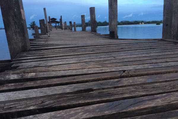 Ubein Bridge before Sun Rise
