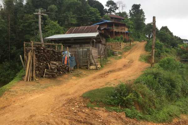 View from my Bamboo Chair on Hsipaw trek, Myanmar