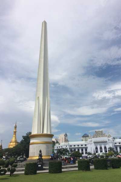Independence Monument at Mahabandoola Garden, Yangon
