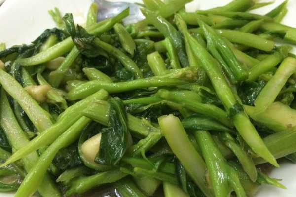 Shan food in Myanmar lightly sauteed vegetables