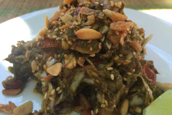 Tea Leaf Salad in Myanmar