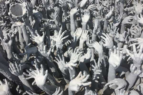 Feature inside the White Temple Chiang Rai