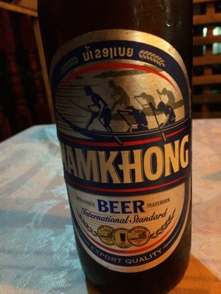 Laos Food - Namkhong Beer