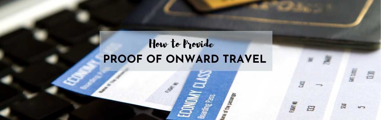 how to get proof of onward travel