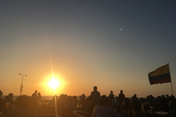 cafe del mar for sunset cartagena