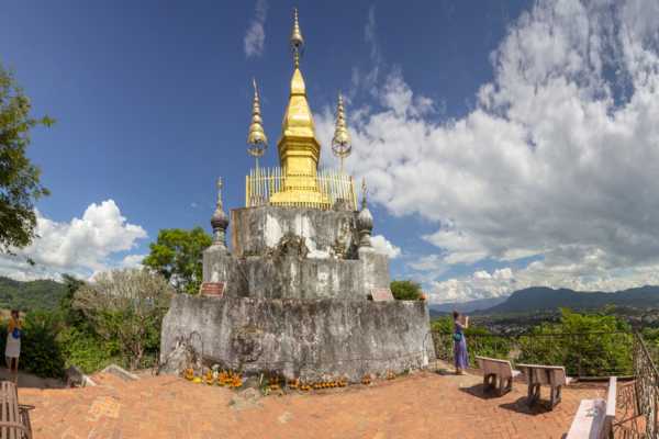 Golden Stupa at Mount Phousi