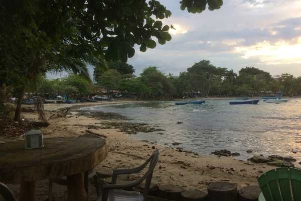 Puerto Viejo Costa Rica cafe on the beach